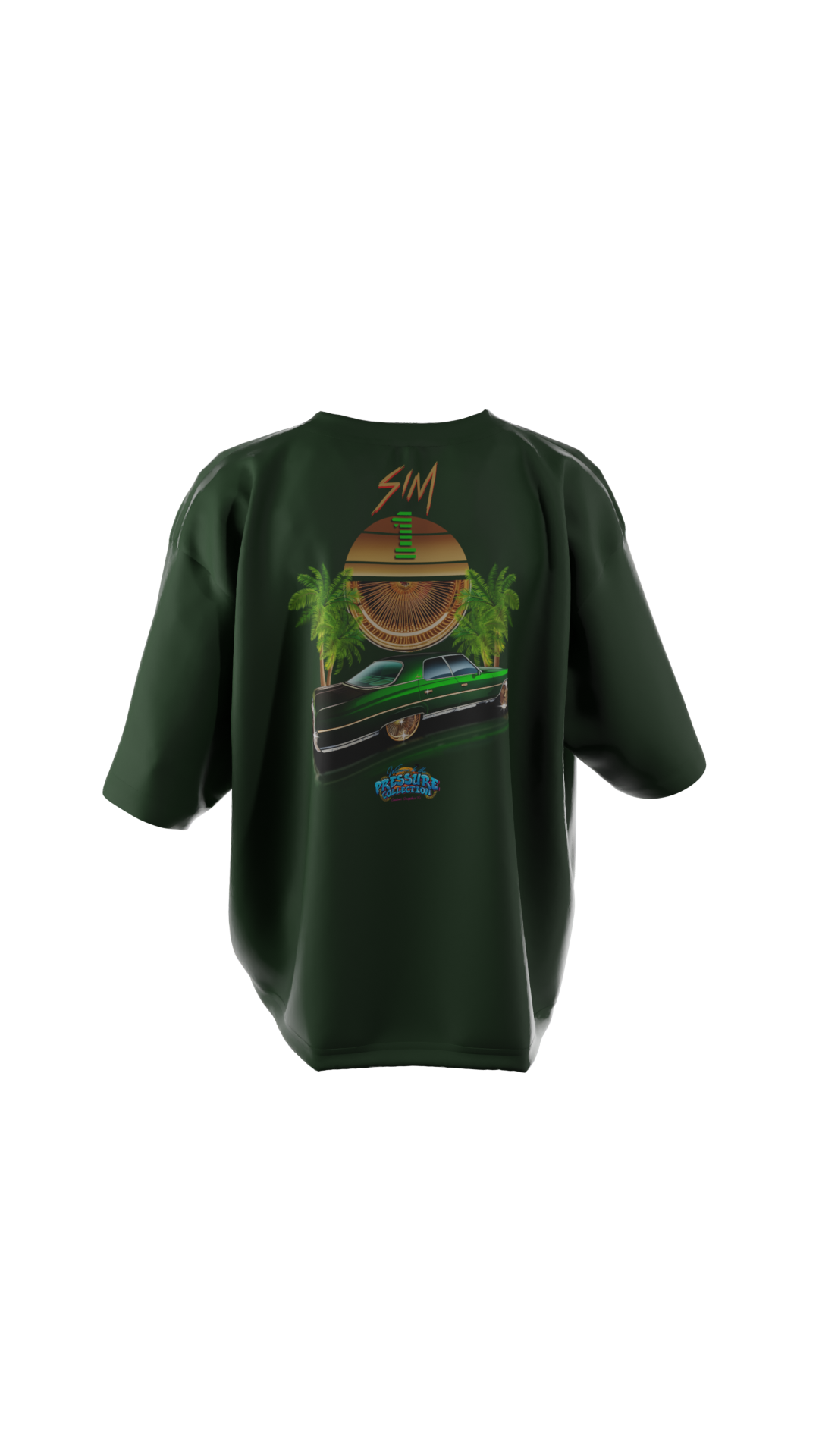 Sim1 Green 4 Door Custom Graphic Tee